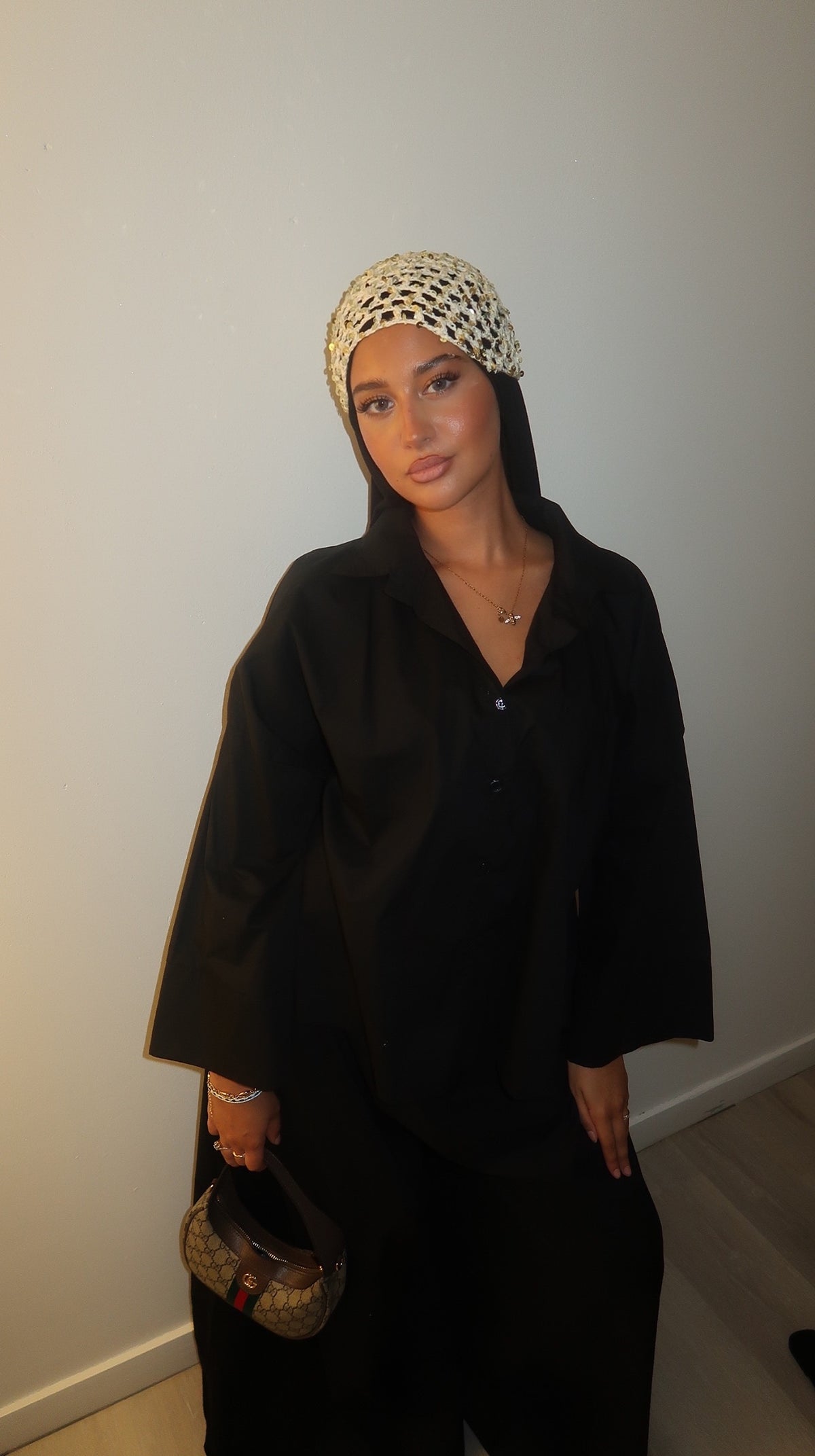 Ensemble chemise large noir