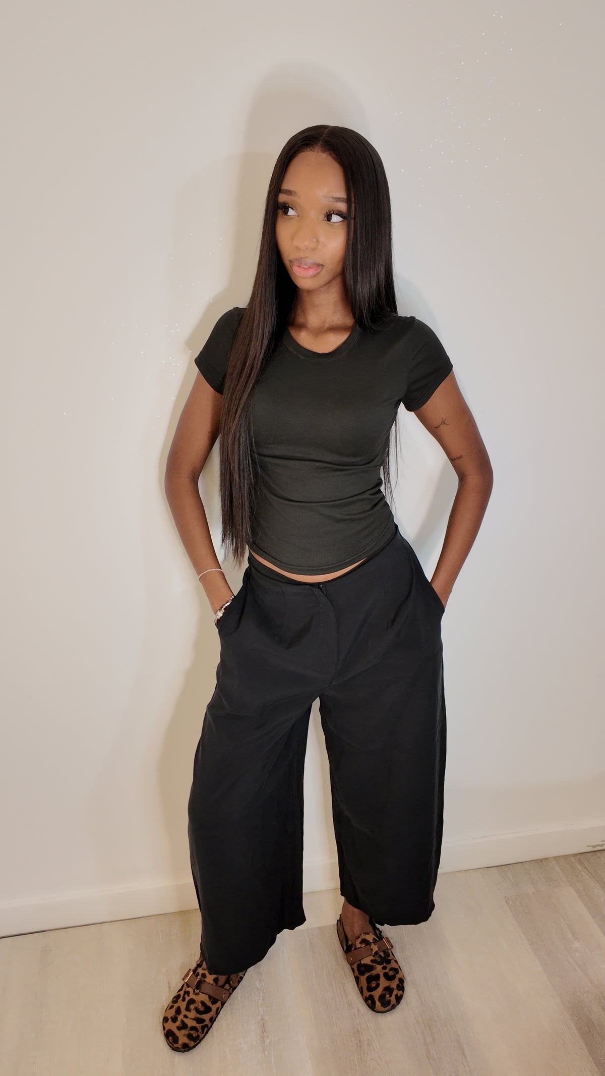 Pantalon 3/4 noir