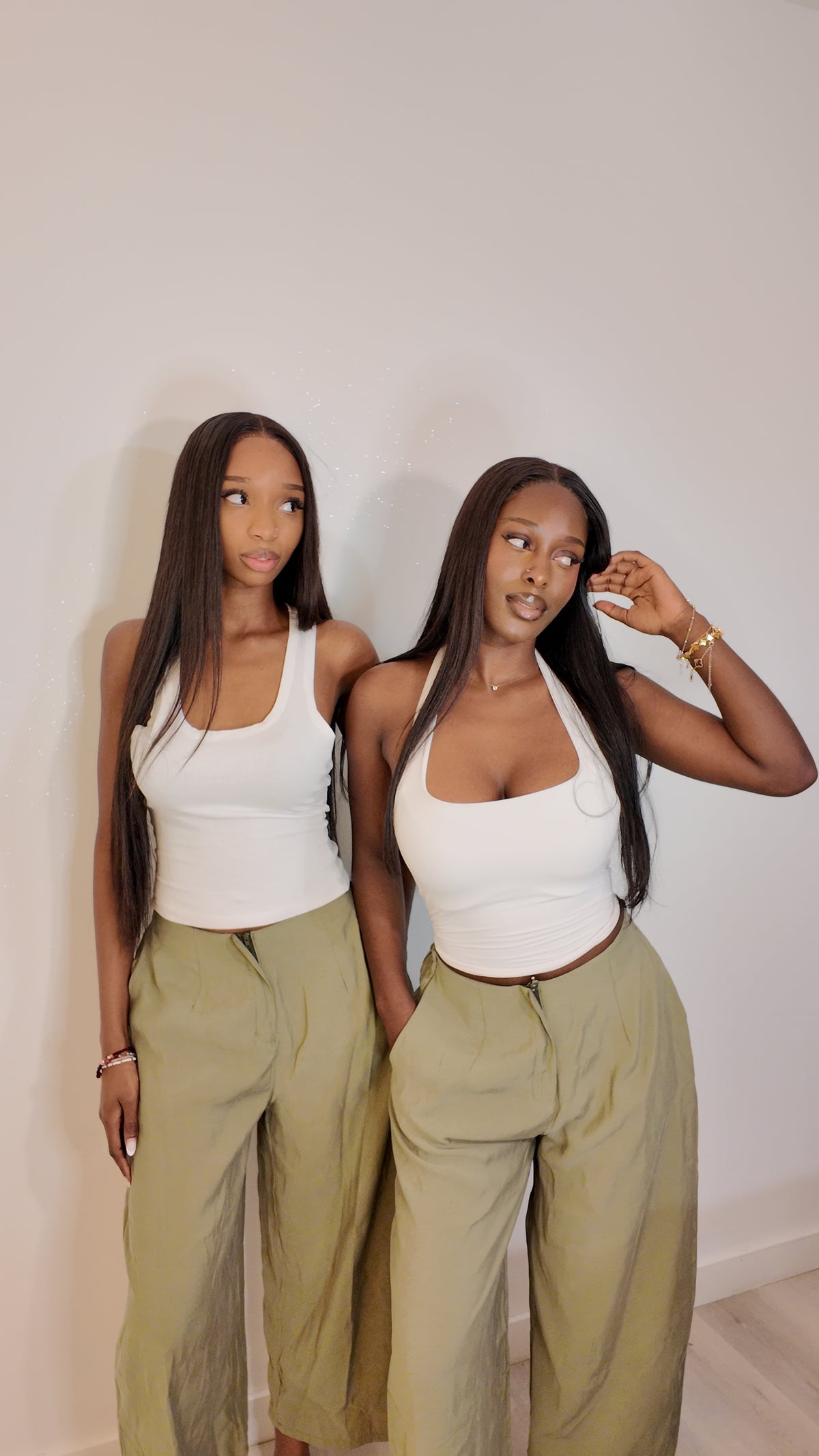Pantalon 3/4 vert olive