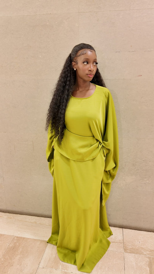Ensemble muse vert olive