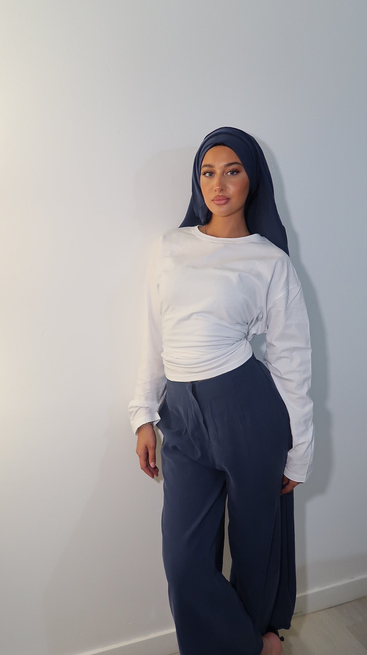 Pantalon 3/4 bleu foncé